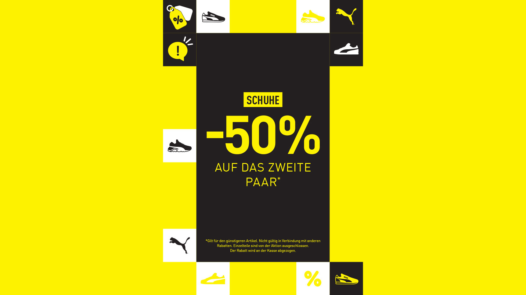 Puma: 12. bis 25. März – FOOTWEAR SPECIAL: Hol dir das zweite Paar zum halben Preis! 👟