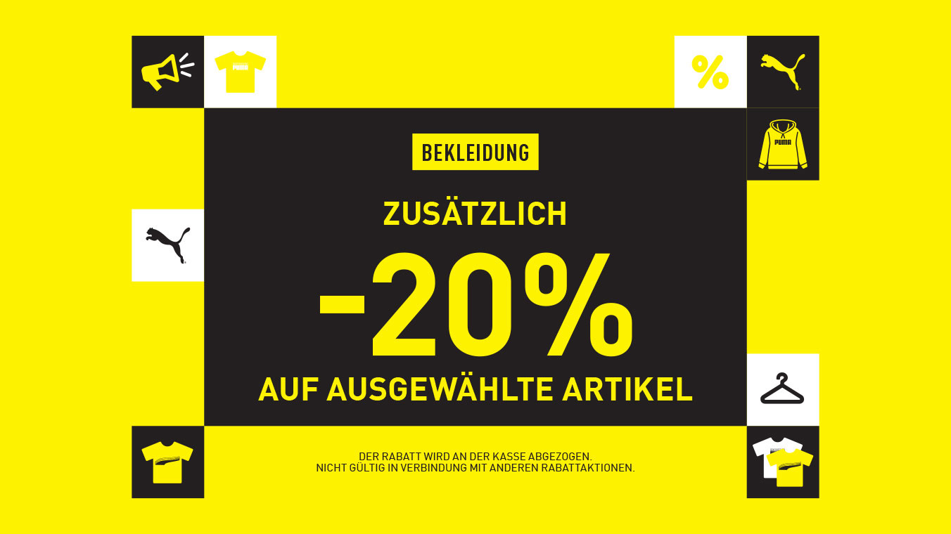Puma: Extra 20 Prozent Rabatt